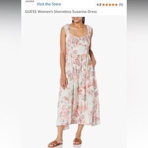 Guess floral Susanna midi dress excellent condition worn once size small